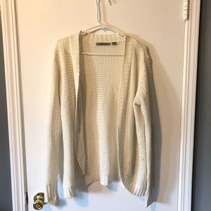 Off white knitted cardigan
